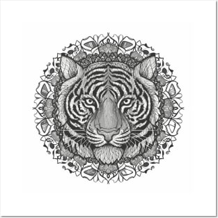 Tiger art face Posters and Art